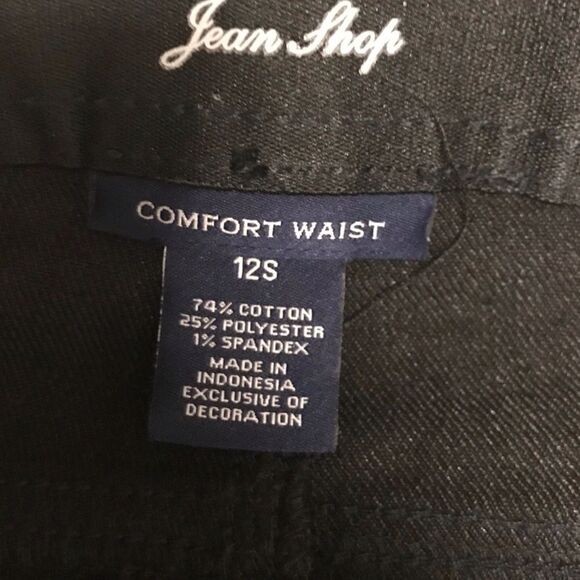 Charter Club Comfort Waist Black Jeans Size 12 Small - Picture 10 of 10